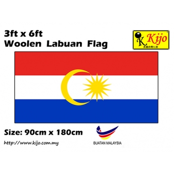 90cm X 180cm Woolen Labuan Flag